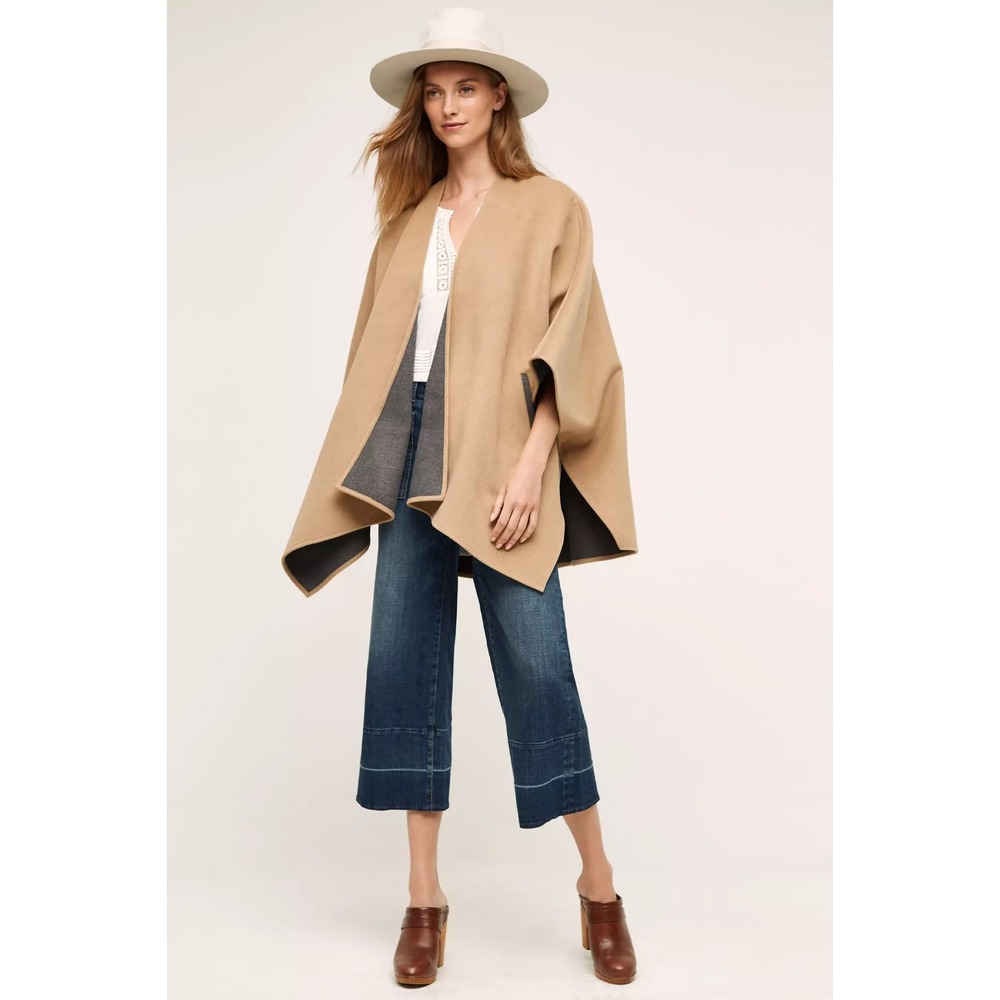 Anthropologie Cartonnier Vista Poncho XS/Small Open Front Pockets NWT